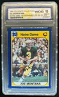1990 Collegiate Collection Joe Montana Notre Dame Auto Autograph #40 WCG 10