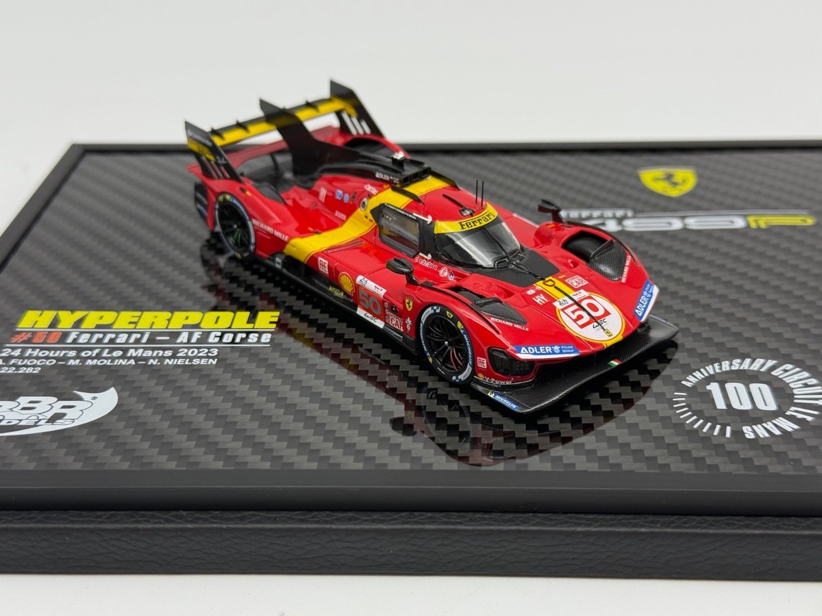 ミニカー BBR 1/43 Ferrari 499P and Ferrari SF23 1/43 BBR Ferrari 499P Le Mans 2023 Car #50 Drivers Fuoco-Molina