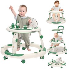 Trotteur Bébé Evolutif 3en1, Jumper Bébé en Roues Silencieuses à 360°