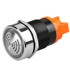 22mm Red Flashing High Decibel  IP65 Buzzer Brass  Plating LED Buzzer2162