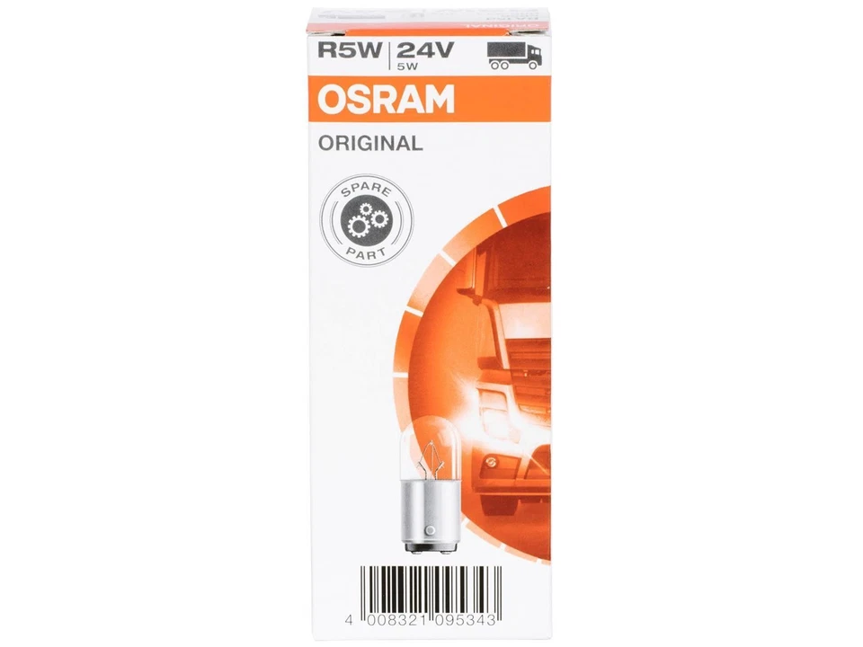 Osram 5626 Original R5W BA15d LKW Lampe 24V 5W Metallsockel - Bild 4 von 4