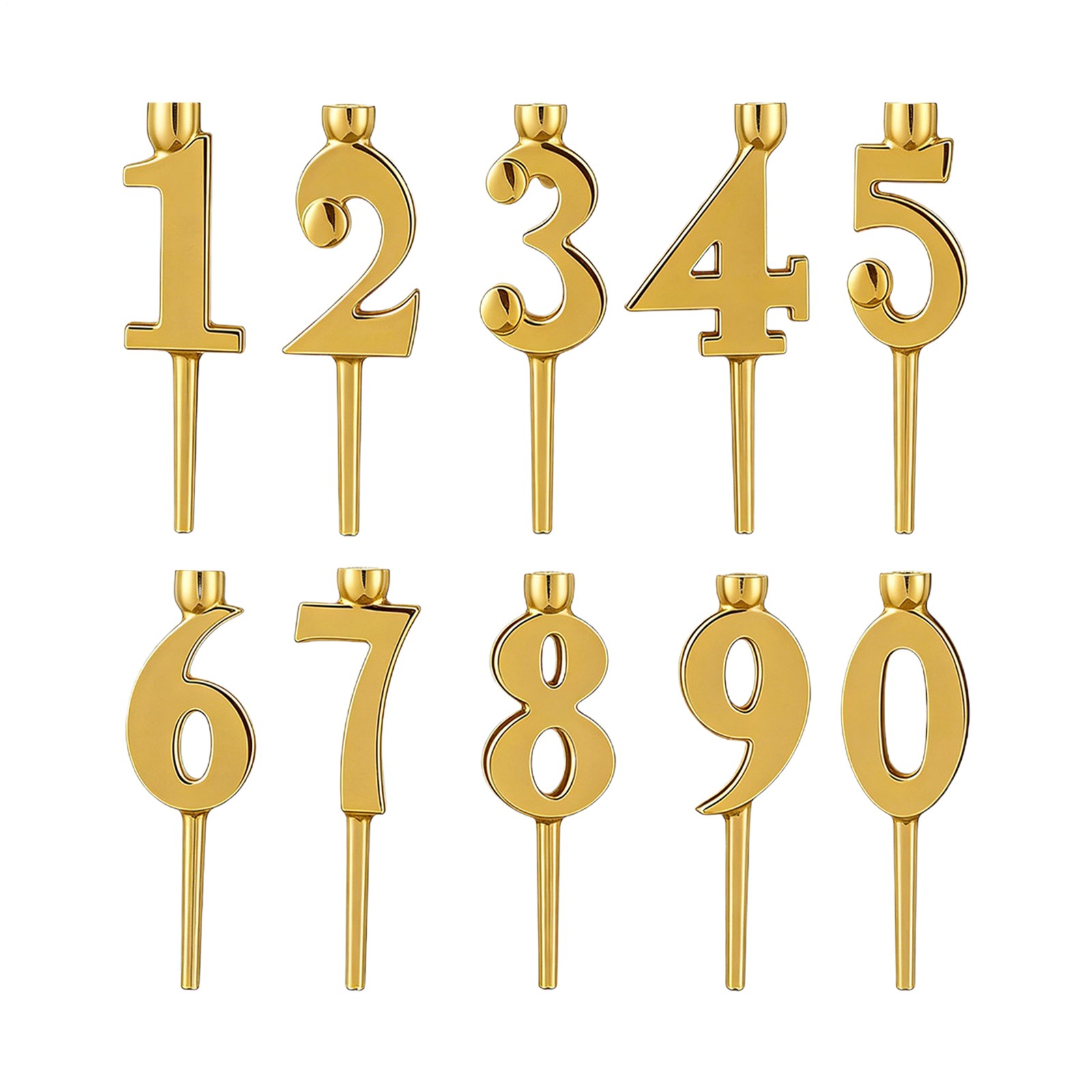 S 10 Pieces Birthday Party Supplies Digital Cake