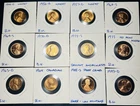 12 Coin Lot: All BRILLIANT UNCIRCULATED One Cent Coins. These Are SHOWSTOPPERS!