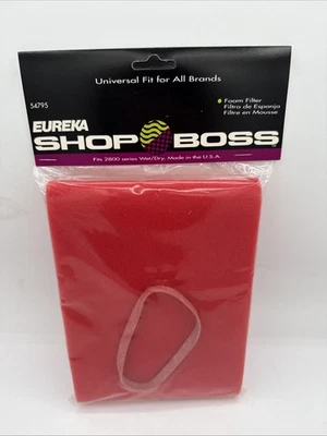 Foam Pre-Filter wet use most Shop-Vac 5+ Gallon Eureka Shop Boss 54795 NOS - Image 1 of 4