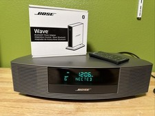 Bose Wave Radio III No CD Player With Remote And New Bose Wave Bluetooth Adapter