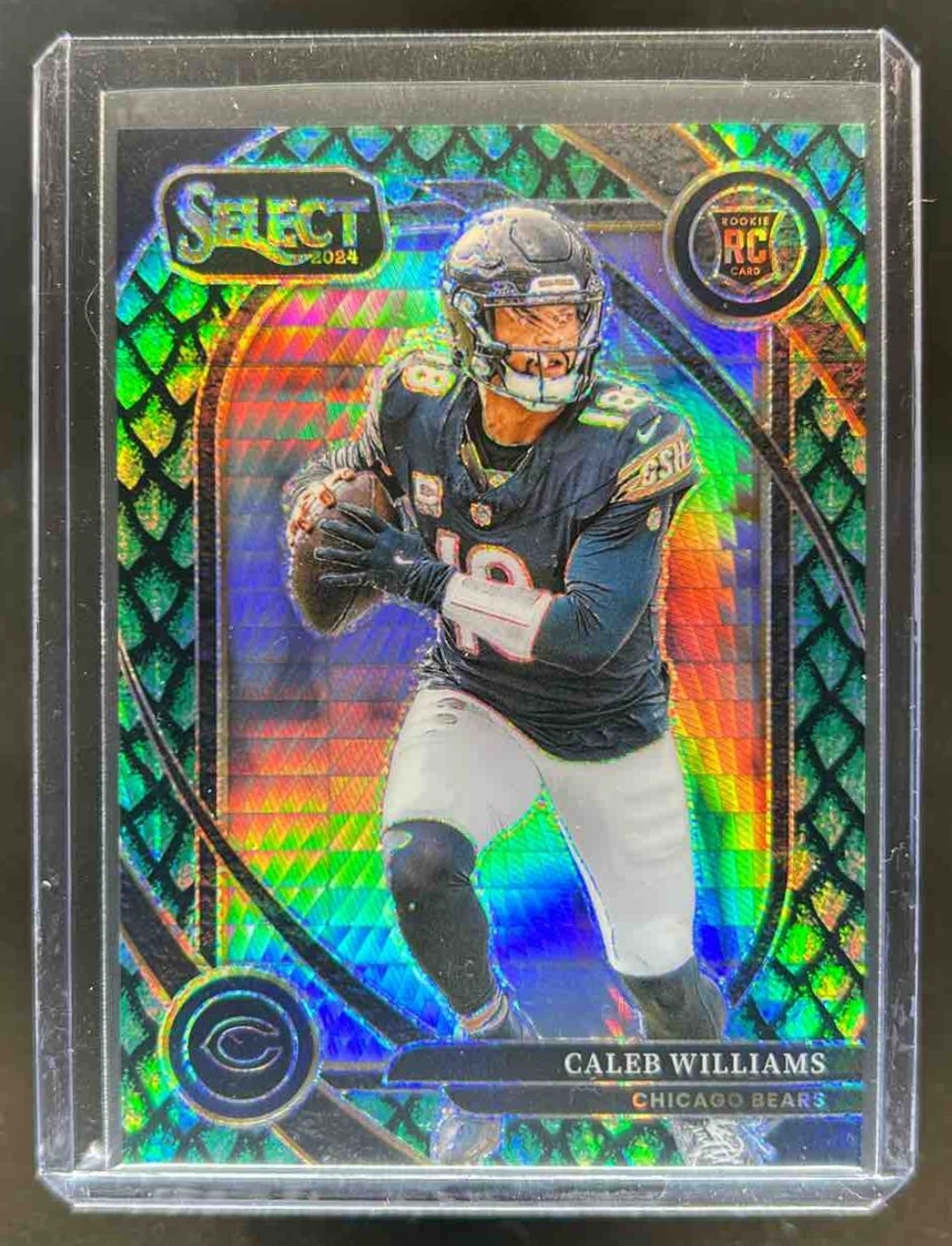 2024 Select Caleb Williams Club RC Dragon Scale Prizm Rookie #72/81 Bears