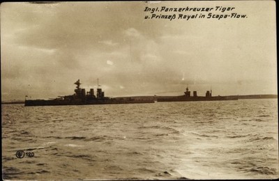 Ak Britische Kriegsschiffe, HMS Tiger, Princess Royal,... - 10857654