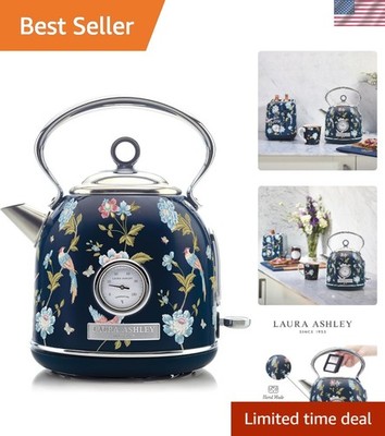 VQ Elveden Navy 1.7L Dome Electric Kettle with Rapid Boil & Safety Features