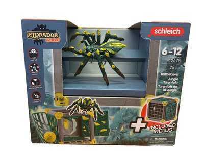 Schleich Eldrador Creatures BattleCave Jungle Tarantula 6'' Mythical Playset NEW