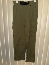 Boy Scouts Of America BSA Supplex Nylon Youth medium switchback Pants Green