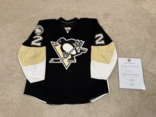 Pittsburgh Penguins 2010/11 Set 1 Game Worn Used MIC Edge Jersey 58 Consol Patch