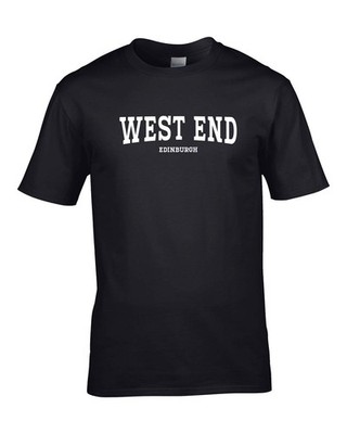 West End UK CITY HERREN HEIMATSTADT T-SHIRT LUSTIG GEBURTSTAGSGESCHENK