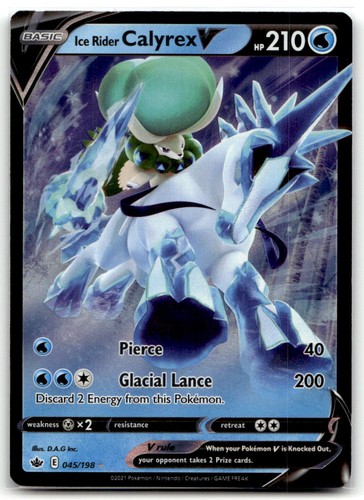 Ice Rider Calyrex V #45/198 (Holo) (NM) SWSH06: Chilling Reign SWSH06 Pokemon