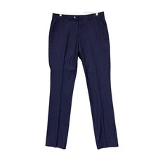 Oxford Suit Pants Mens 34 Blue Travel Collection Super 120s Wool Formal Business