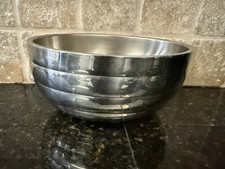 Vollrath 46566 Oval Double Wall Stainless Steel Ribbed Mixing Bowls 8/12"