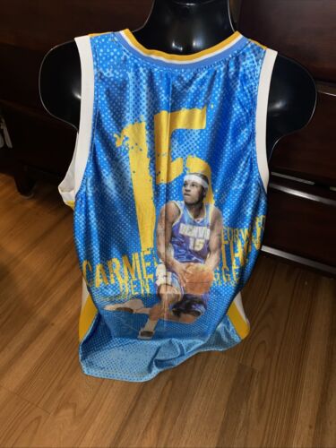 Carmelo Anthony Denver Nuggets Majestic Basketball Jersey Vintage AOP Back - Picture 4 of 6