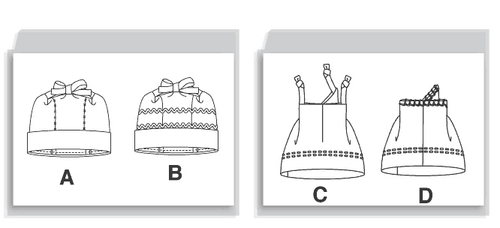Sombreros de lana para niños patrón de costura McCall's 5218 nuevos fuera de imprenta - Imagen 2 de 3