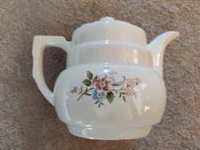 Vintage Floral The Enterprise Aluminum Co. Drip-O-Lator Coffee Pot with Lid