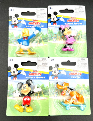 New Disney Toys Mickey Mouse 4 Pack Miniature  Figures Disney Junior