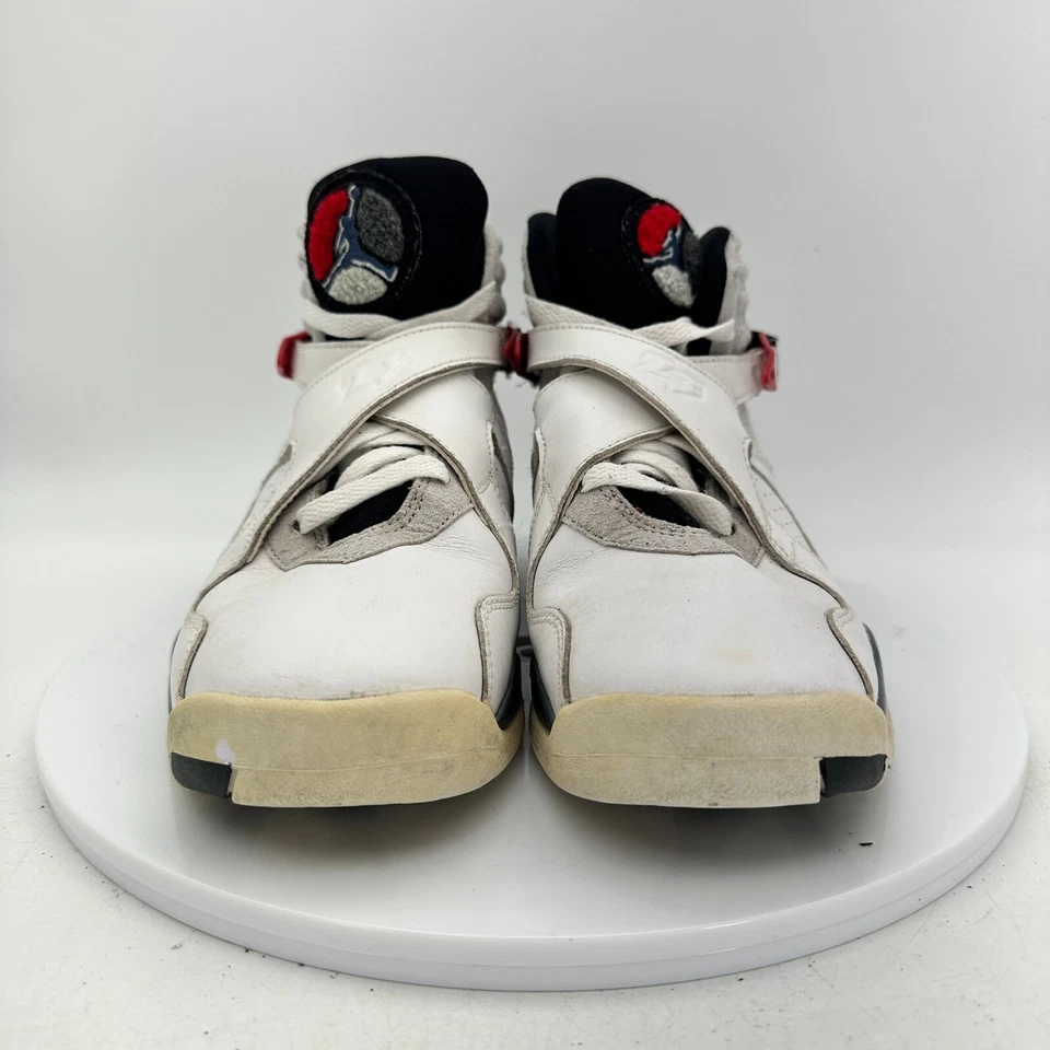 Nike Air Jordan 8 Retro Juvenil Talla 7Y 305368-103 Blanco Negro Rojo Zapatos de Baloncesto Foto 3 de 4