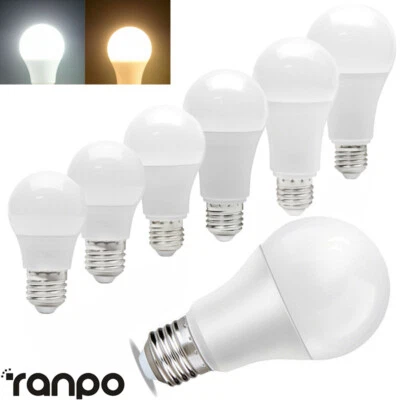 3W 5W - 18W 20W LED Global Light Bulbs E27 Screw Base Cool Warm White 230V Lamps