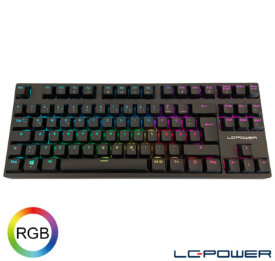 LC-Power - Mechanische TKL-Gaming-Tastatur LC-KEY-MECH-2-RGB-C-W - 2,4GHz
