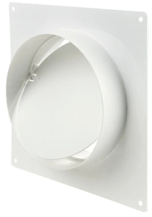 Wandanschluss Rahmen Montagerahmen mit Rückschlagklappe Lüftungsrohr