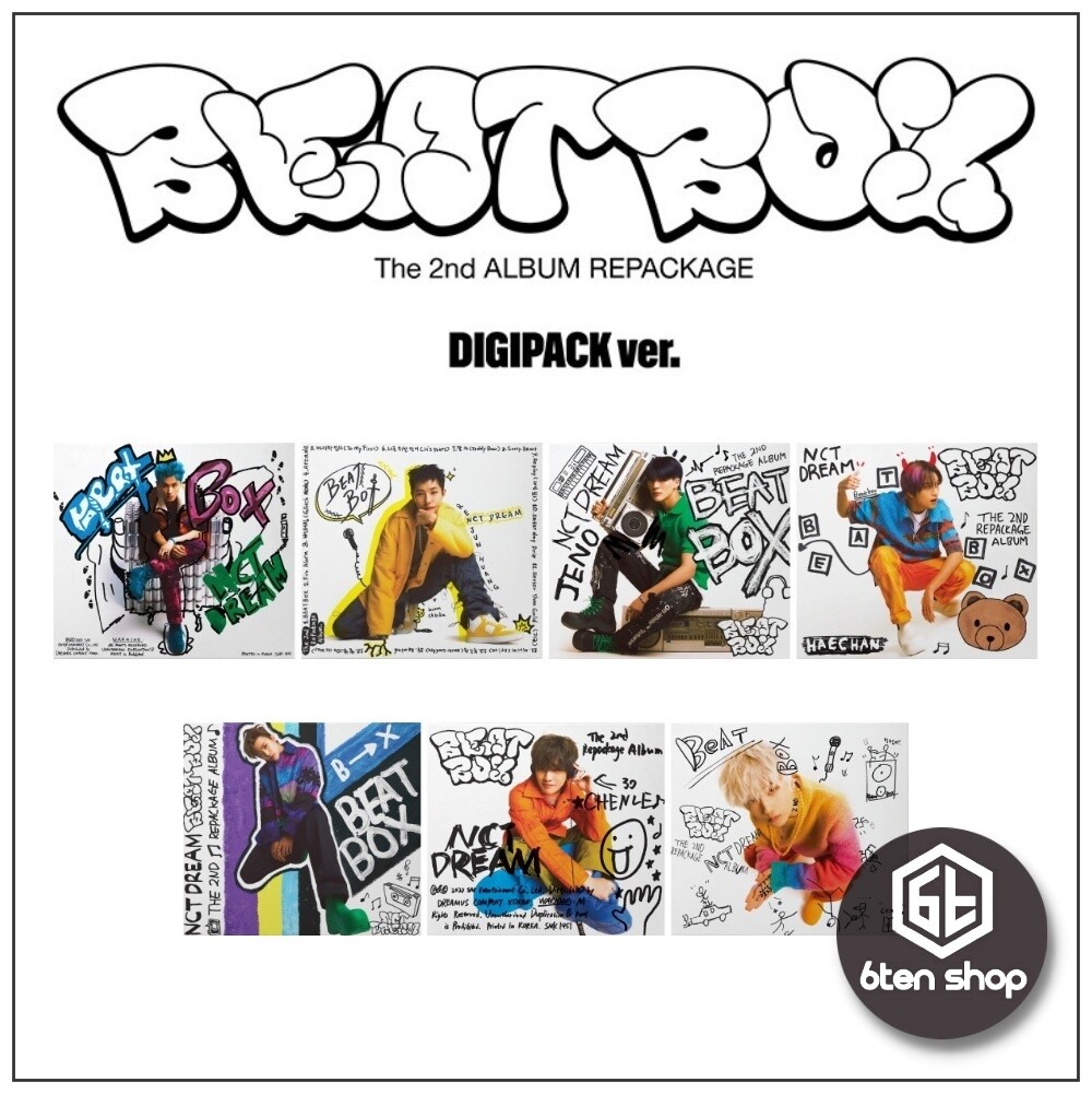 NCT  DREAM beat box shopee マーク NCT DREAM 2nd Repackage Album Beatbox Digipack Ver CD+Book+P
