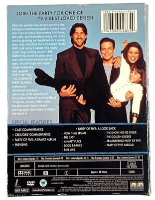 Party of Five - The Complete First Season (DVD, 2004, 5-Disc Set