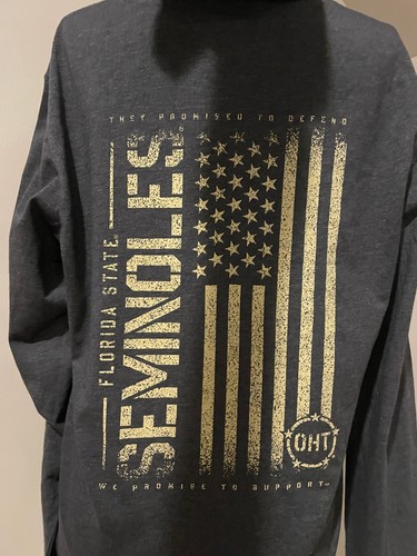 FLORIDA STATE SEMINOLES Mens OHT Colosseum Hooded Shirt NWOT - Sz Medium - Picture 6 of 7