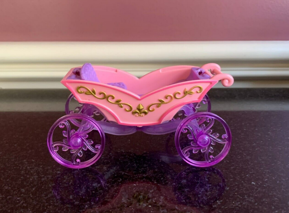 Polly Pocket Pink & Purple Princess Carriage Base or Replacement Piece