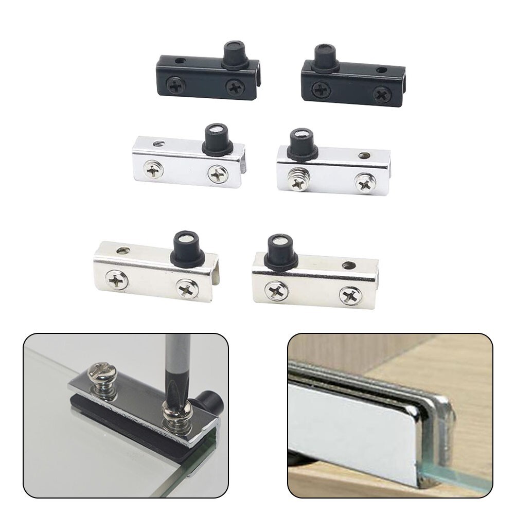 Cabinet Door Clips Hardware Anti-corrosion Bundled Chrome Home Improvement