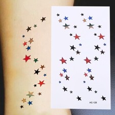 Flash Once Temporary Adhesive Tattoo Stars Beach Wedding Gift Party Vacation