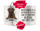 Personalized Chesapeake Bay Retriever Dog Mom Dad Mug, Funny Dog Owner Gift