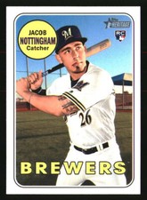 Jacob Nottingham 2018 Topps Heritage #677 BASEBALL Card
