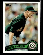 2011 Topps Update #US135 Grant Balfour Card Oakland Athletics