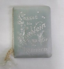 Altes Taufbüchlein Taufe Taufbrief antik 1900 Lasset die Kindlein zu dir kommen