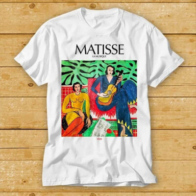 Matisse Malerei T-Shirt Kunst Ästhetik Geschenk Unisex La Musique Henri Artwork 2211