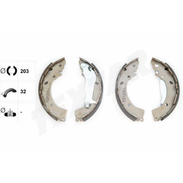 Textar Bremsbackensatz Bremsbacken Hinten FüR Hyundai I20 PB PBT I10 PA-image