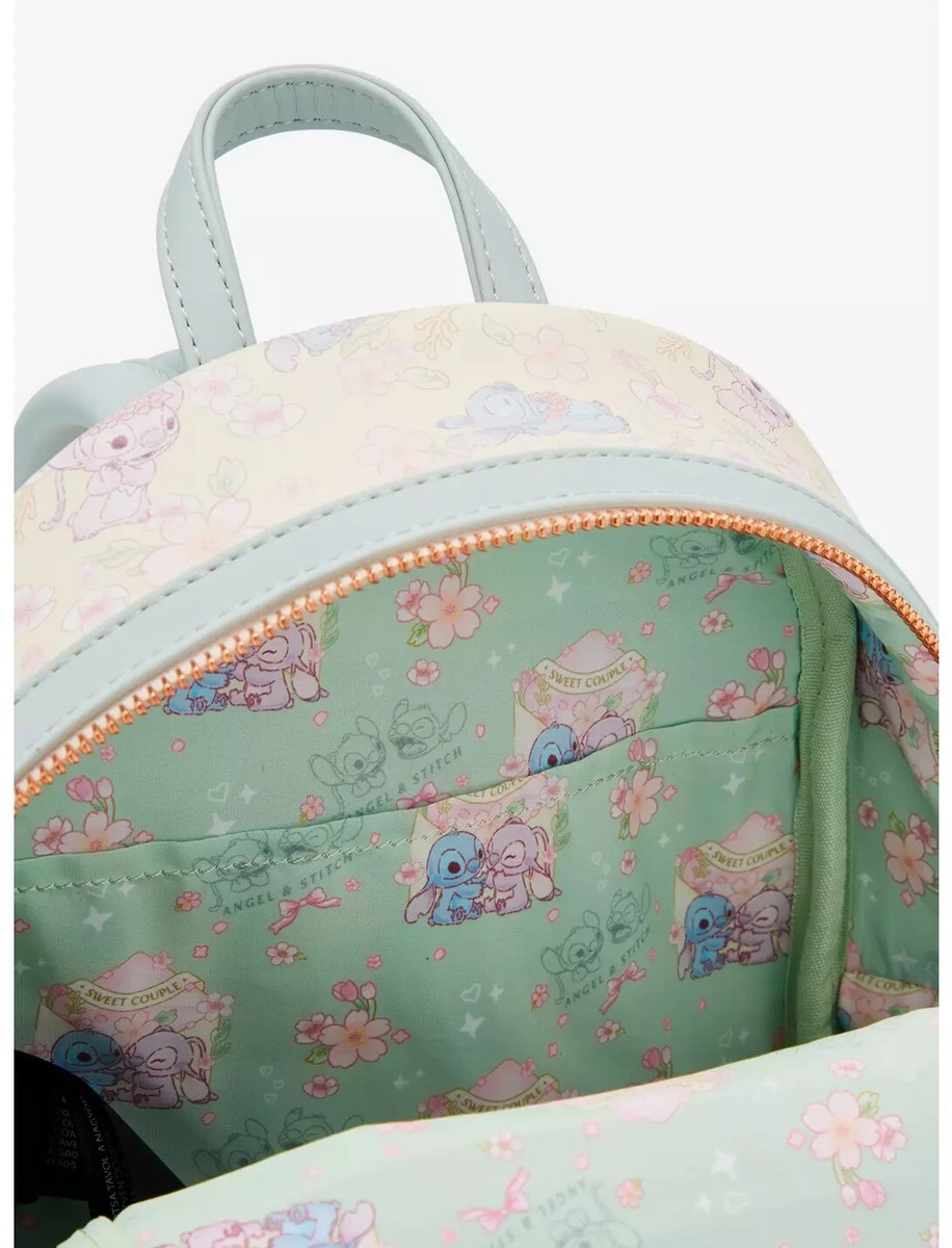 Loungefly Disney Stitch & Angel Pastel Cherry Blossoms  display picture 2