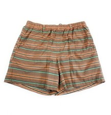 Columbia PFG Men's Backcast Water Shorts 100 Nylon Fishing Orange Stripe Large