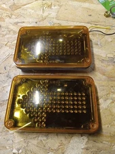 2 Whelen SMARTLED 600 Amber Arrow 60A00TAR 12V DC 01-06837193A0 B