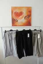 Neu Hose Jogpant Uni  Stretch Capri Sommerhose  3/4 Made Italy  Gr 46,48,50