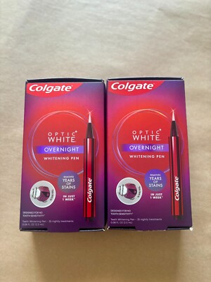 (2) Colgate Optic White Overnight Whitening Pen EXPDate: 12/2025