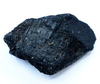 201,5Ct 100% Natural Ceylon Black Turmaline Specimen Facet Rough AGL Certified