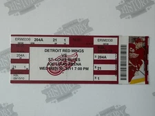 2011 Mike Modano Last Career Goal Blues at Detroit Red Wings Ticket 3/30/11