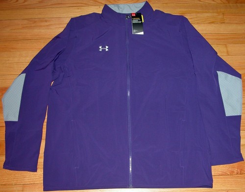 Under Armour Team Squad Woven Warm Up Jacket - Men's Purple/Steel
