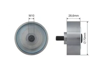 NTY Umlenkrolle Keilriemen FüR Toyota Land Cruiser Prado 120 02-09