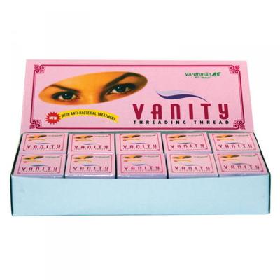 1 BOX (10 SPULEN) VANITY AUGENBRAUEN ANTIBAKTERIELLER BAUMWOLLFADEN MIT KOSTE...