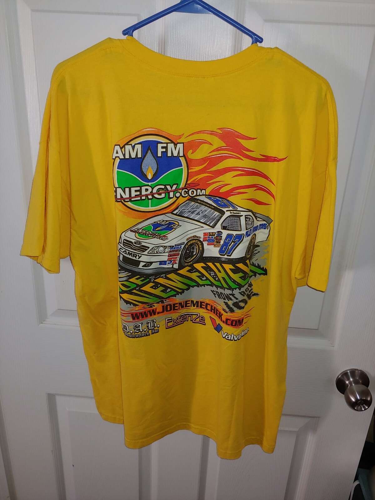 FILA T shirt NASCAR nemco Motorsports Front Row Joe vintage extra large #87 anni